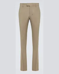 AMI Paris Pantaloni chino in twill di misto lana Beige