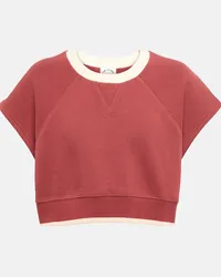 The Upside Top cropped Banksia Brooklyn in cotone Rosso