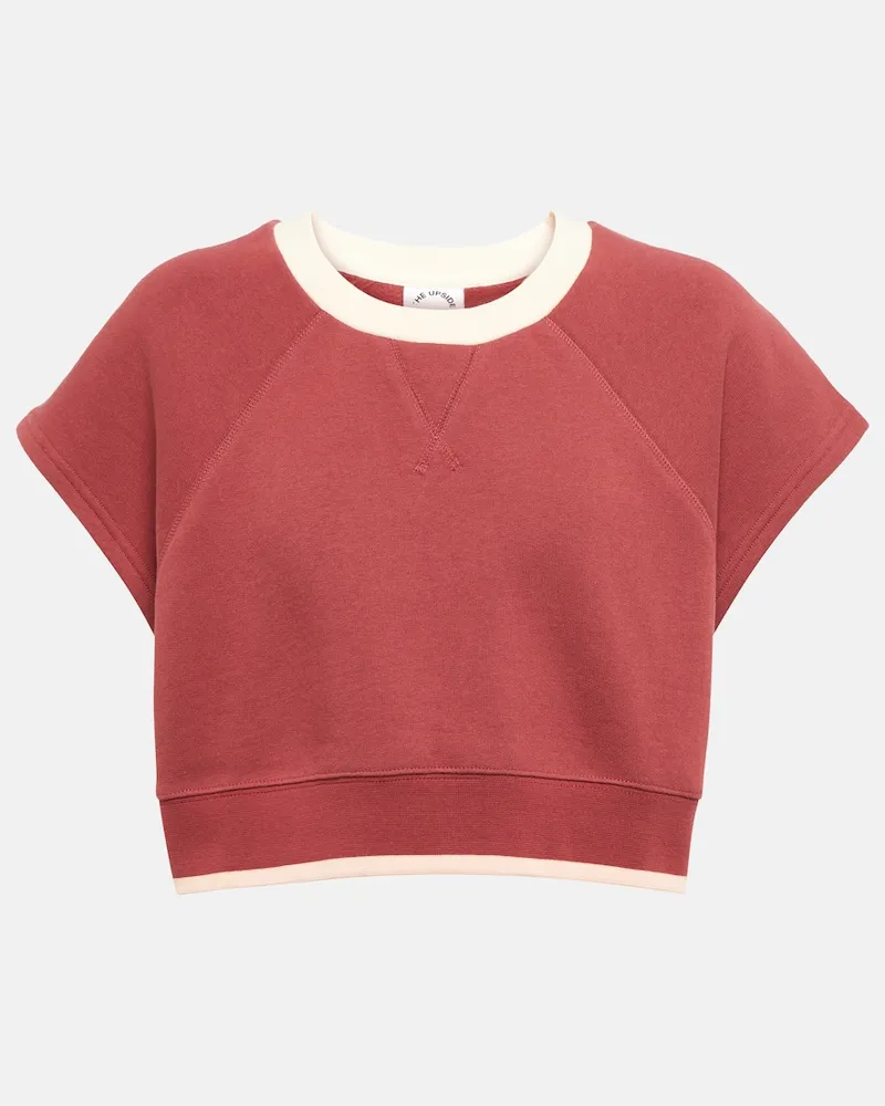 The Upside Top cropped Banksia Brooklyn in cotone Rosso