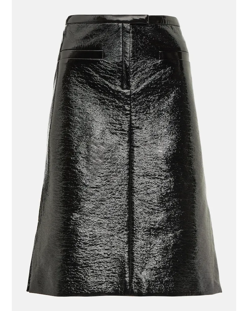 Courrèges CourrÃ¨ges Gonna midi in vinile Nero
