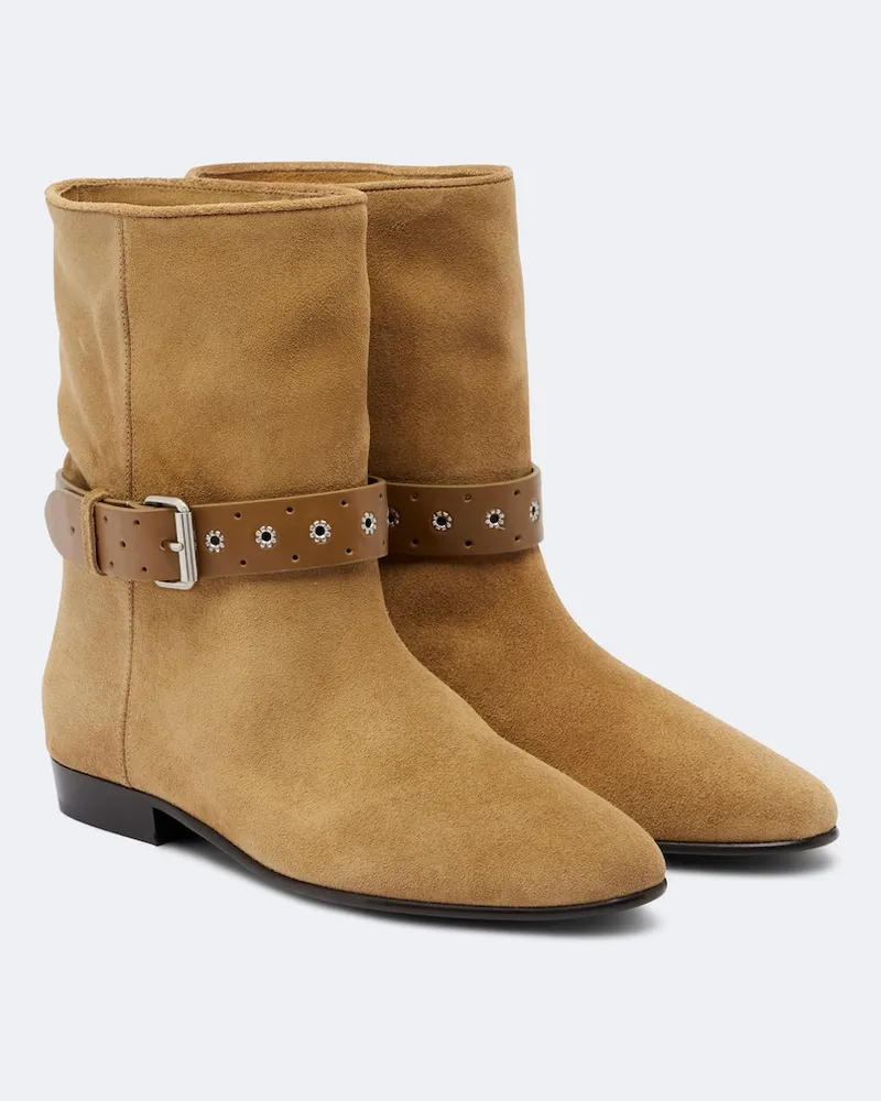Isabel Marant Stivaletti Reena in suede Beige