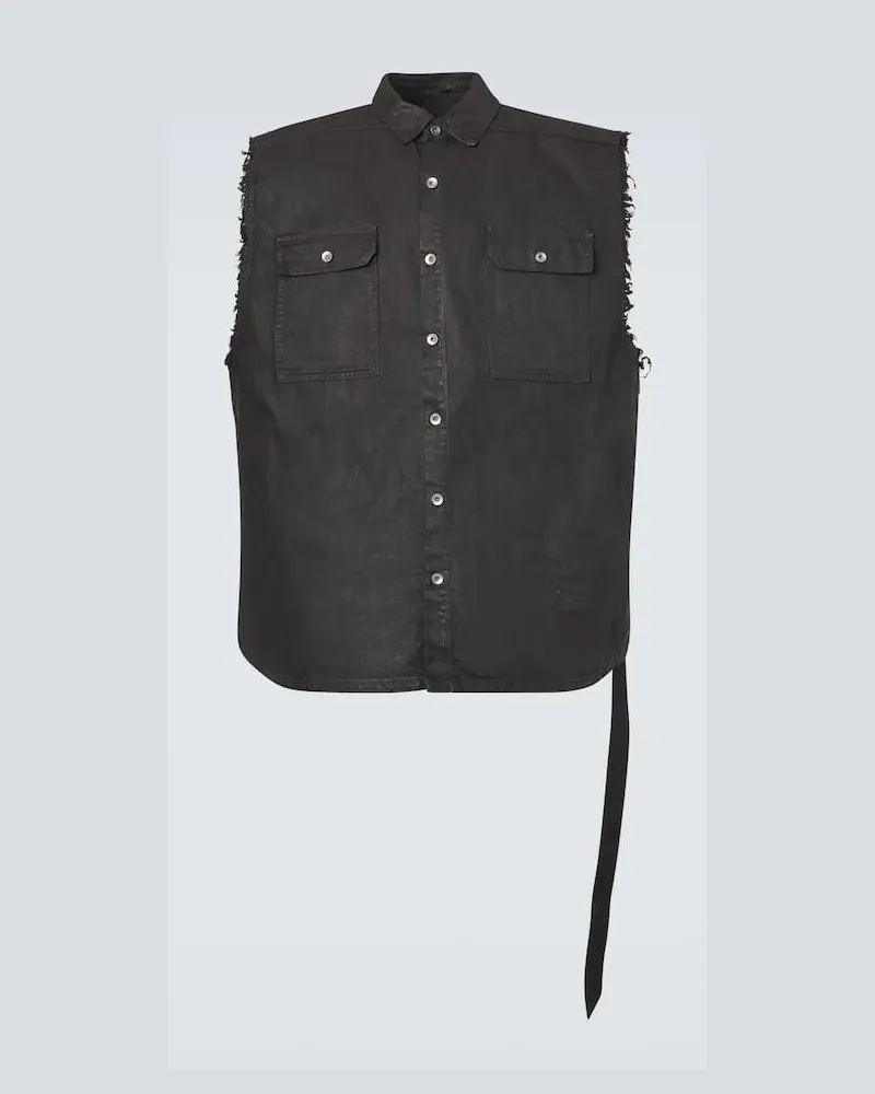 Rick Owens Camicia oversize DRKSHDW in cotone Nero