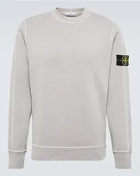 Stone Island Felpa Compass in jersey di cotone Neutro