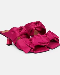 Ganni Mules con fiocco Rosa