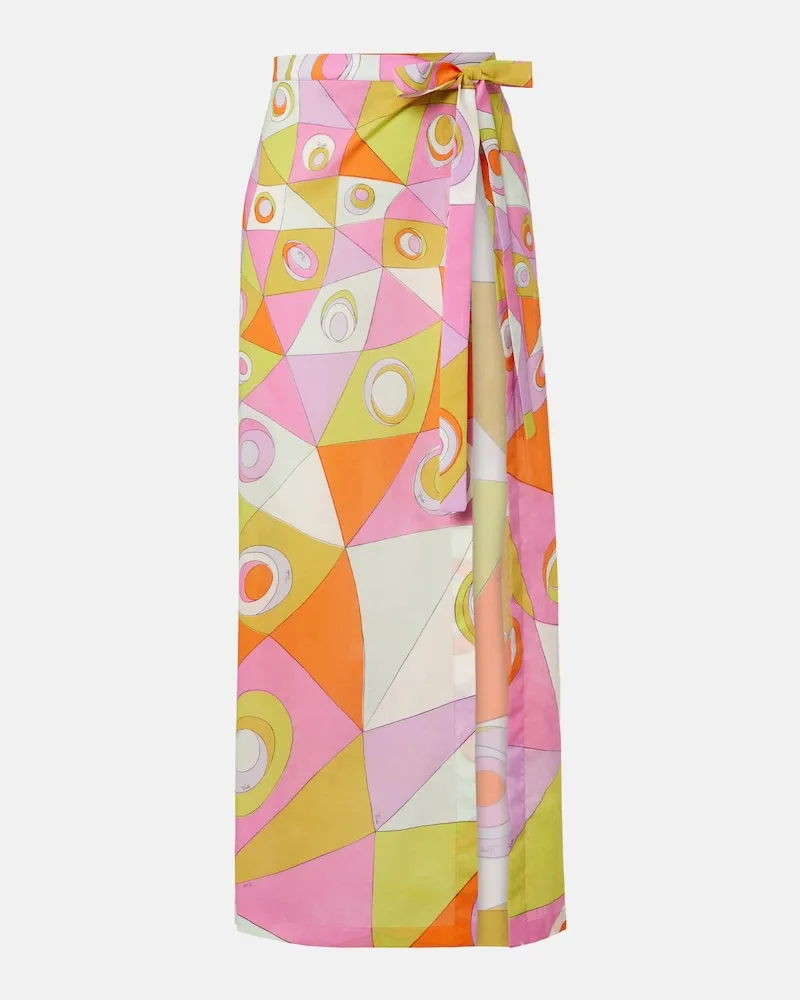 Emilio Pucci Copricostume Orchidee in cotone Multicolore