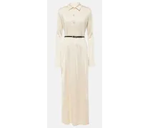 Givenchy Abito midi Voyou 4G in jersey Beige