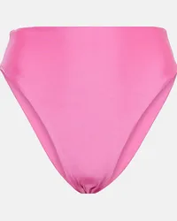 JADE SWIM Slip bikini Incline a vita alta Rosa