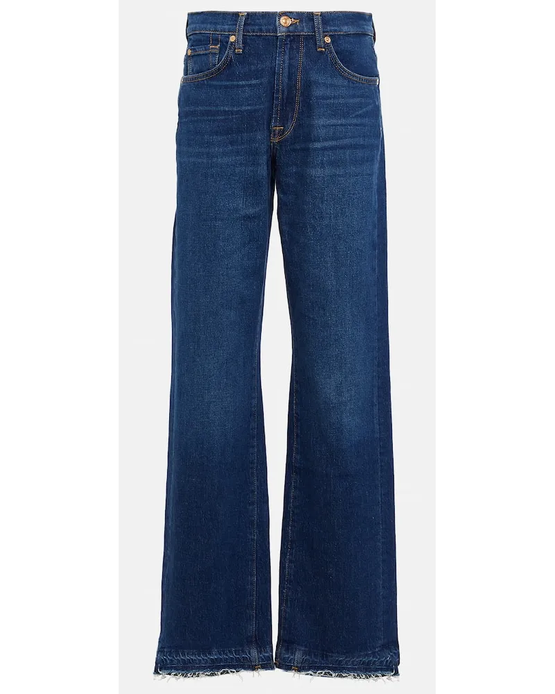 7 for all mankind Jeans regular Tess Trouser a vita alta Blu