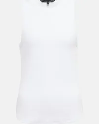 Veronica Beard Tank top Jordyn in misto cotone Bianco