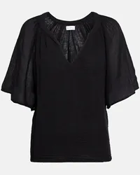 Velvet Top Belle in cotone Nero