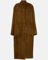 Stouls Cappotto Corleone in suede Marrone