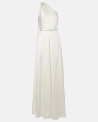 Max Mara Bridal - Abito lungo Pamela in raso di seta Bianco