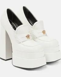 Versace Pumps Aevitas in pelle con plateau Bianco