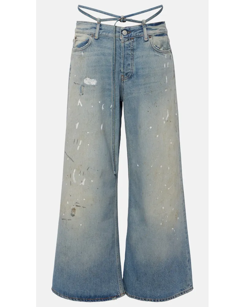 Acne Studios Jeans flared Trafalgar a vita bassa Blu
