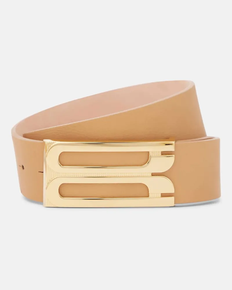 Victoria Beckham Cintura Jumbo Frame in pelle Marrone