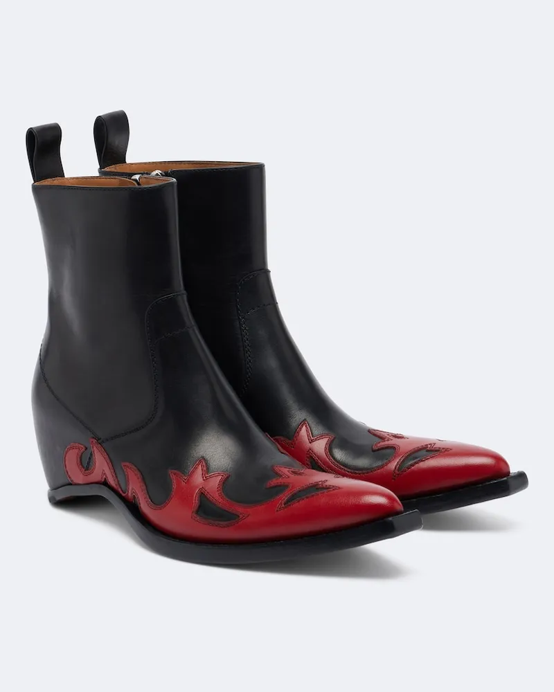Maison Margiela Stivali texani Heel-Less in pelle Nero