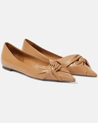 Jimmy Choo Ballerine Hedera in pelle Beige