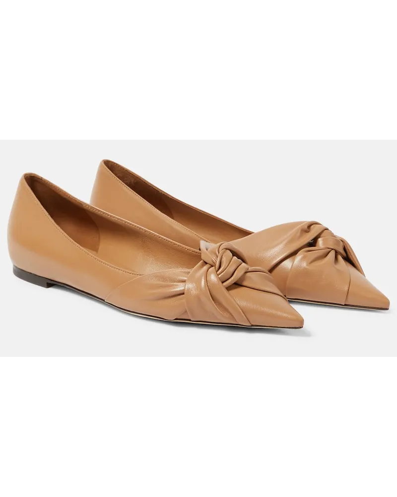 Jimmy Choo Ballerine Hedera in pelle Beige