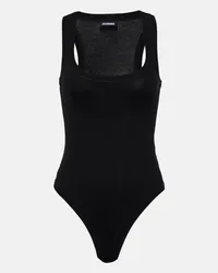 Jacquemus Body Gros Grain in cotone Nero