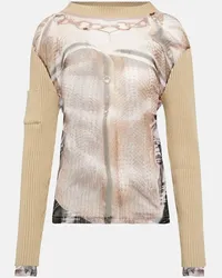 Y/PROJECT x Jean Paul Gaultier - Top Trompe L'Oeil Beige