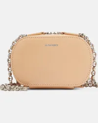 Jil Sander Borsa a tracolla Mini in pelle Beige