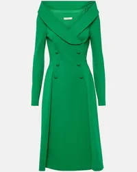 Dorothee Schumacher Abito midi con scollo bardot Verde