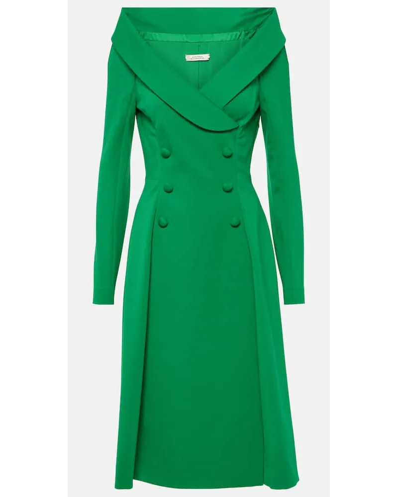 Dorothee Schumacher Abito midi con scollo bardot Verde