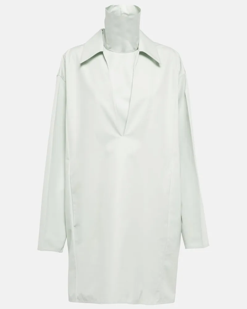 Jil Sander Miniabito con scollo a V in cotone Marrone
