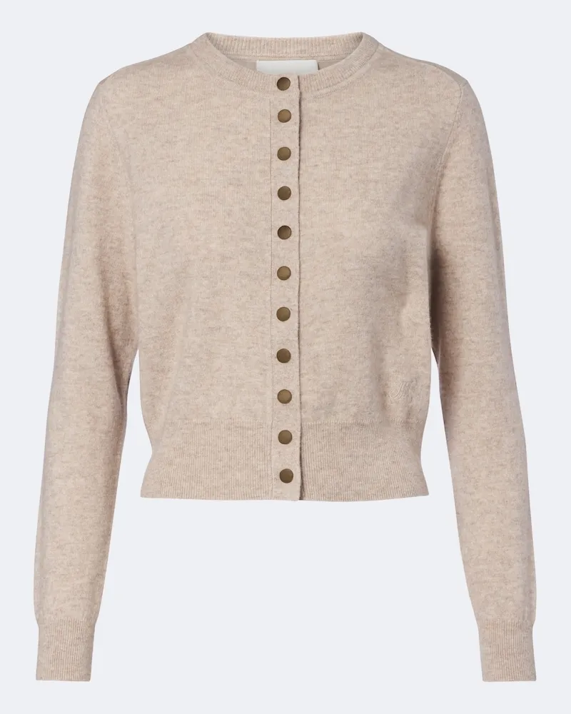 Isabel Marant Cardigan Idesia in lana e cashmere Beige