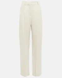 Brunello Cucinelli Pantaloni in misto lana Bianco