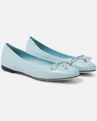 Jimmy Choo Ballerine Elme in pelle Blu