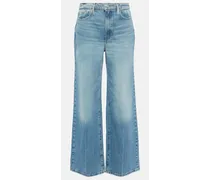 Frame Denim Jeans Le Jane a gamba larga e vita alta Blu