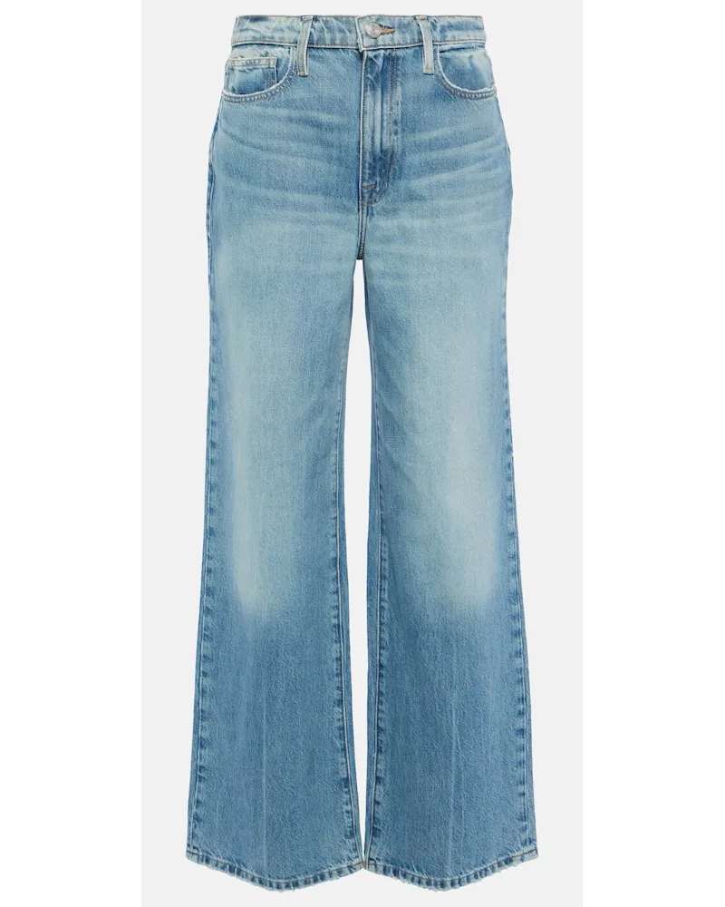 Frame Denim Jeans Le Jane a gamba larga e vita alta Blu