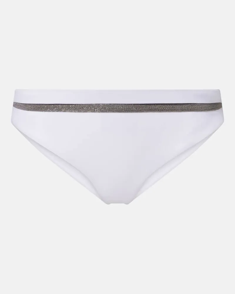 Brunello Cucinelli Slip bikini Monili Bianco