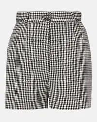 Dolce & Gabbana Shorts in misto lana pied-de-poule Nero