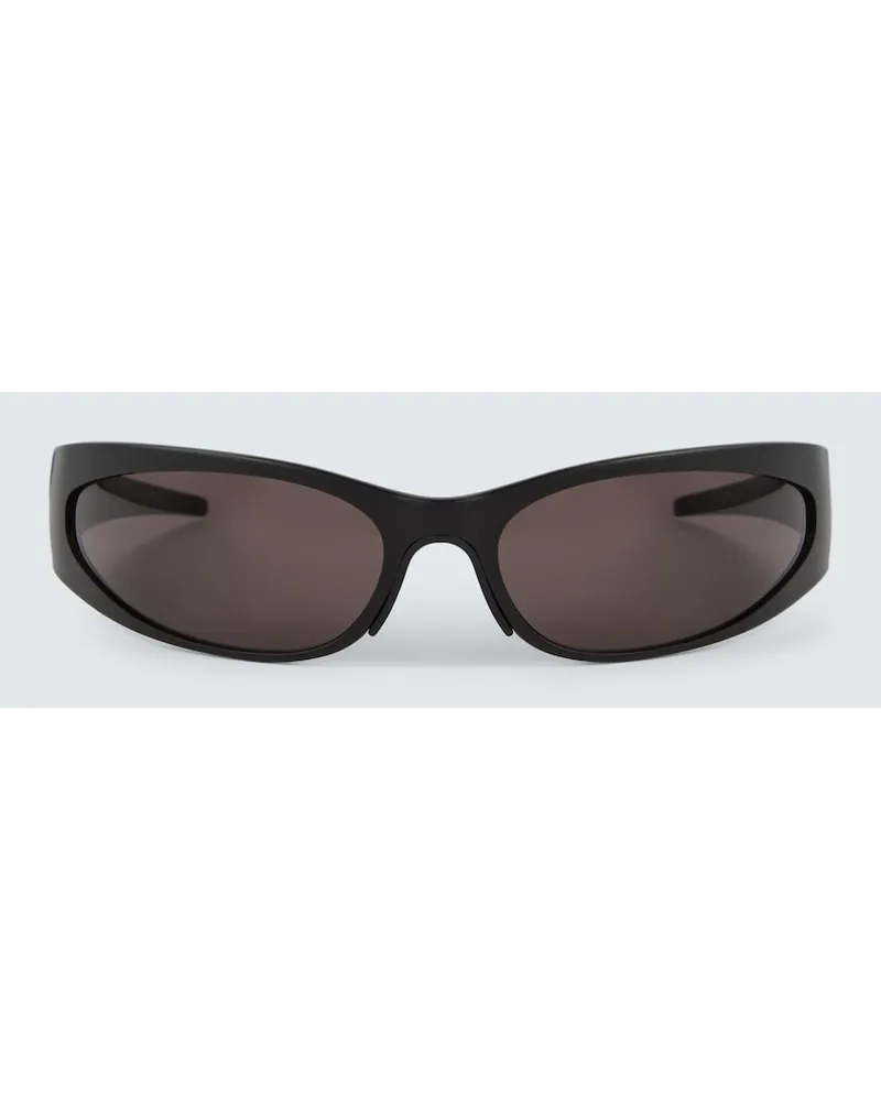 Balenciaga Occhiali da sole ovali Nero