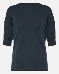 Loro Piana T-shirt in cashmere e cotone Nero