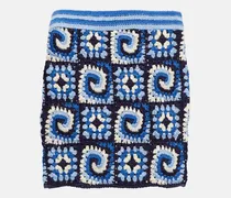 Minigonna Brazing in crochet di cotone