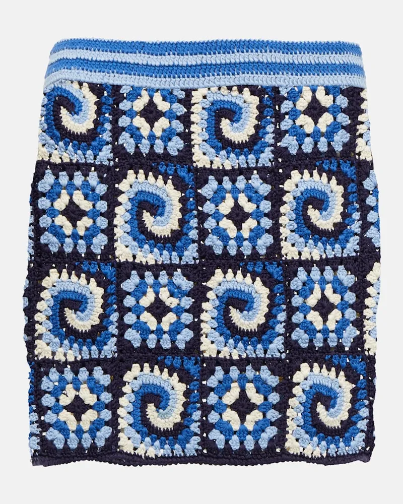 STAUD Minigonna Brazing in crochet di cotone Multicolore