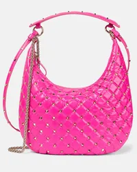 Valentino Garavani Borsa Rockstud Spike in pelle Rosa