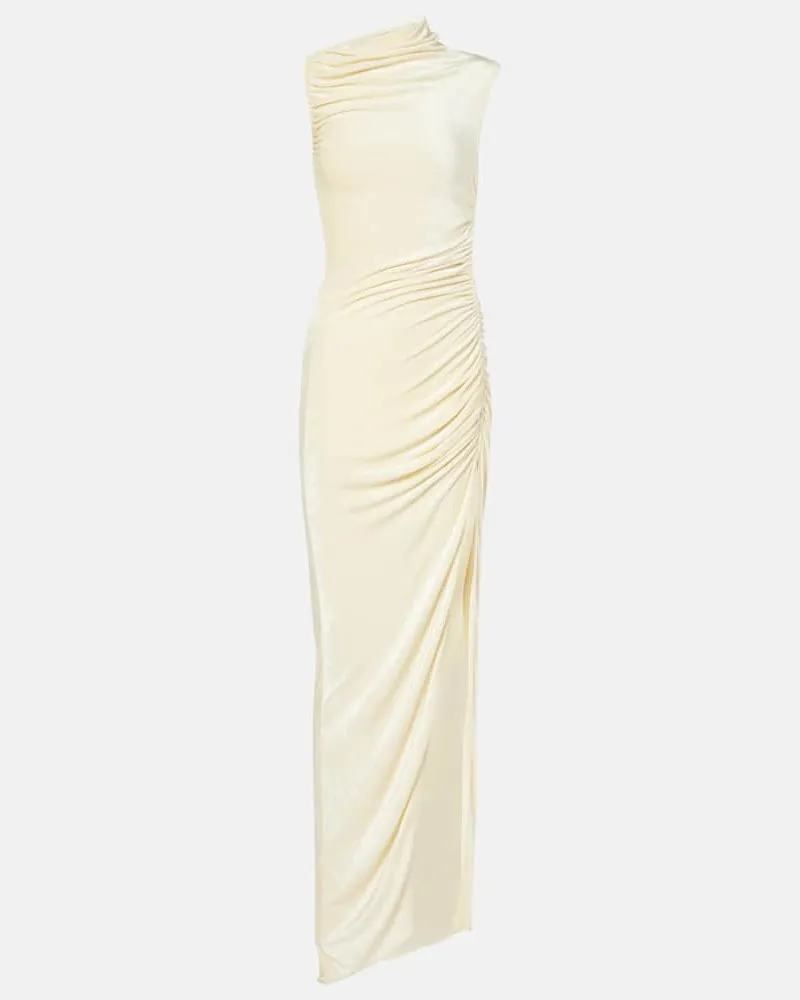 Rick Owens Abito lungo Svita in velluto Beige