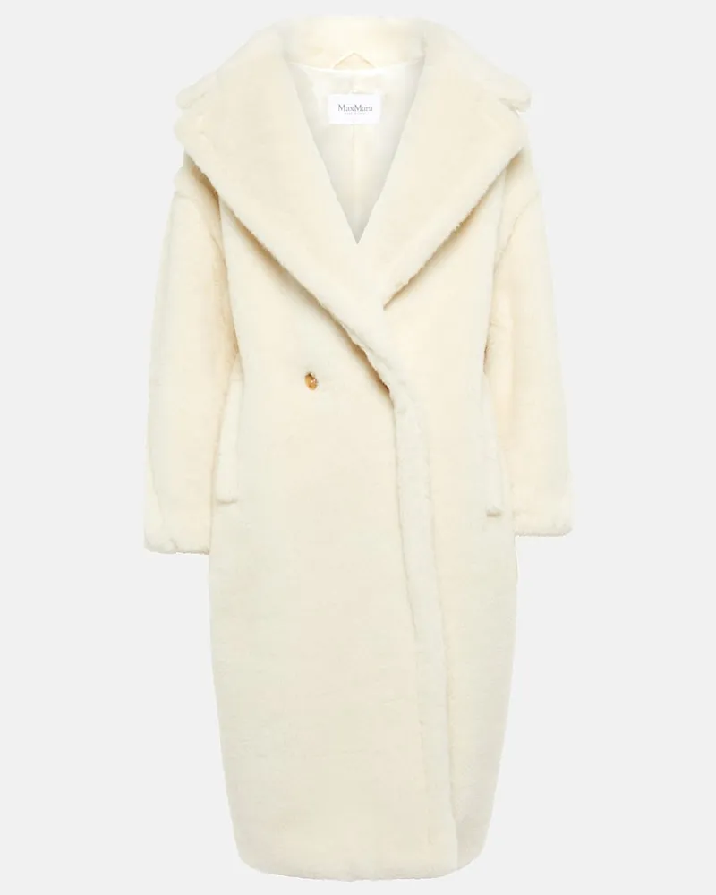 Max Mara Cappotto Tedgirl in alpaca, lana e seta Bianco