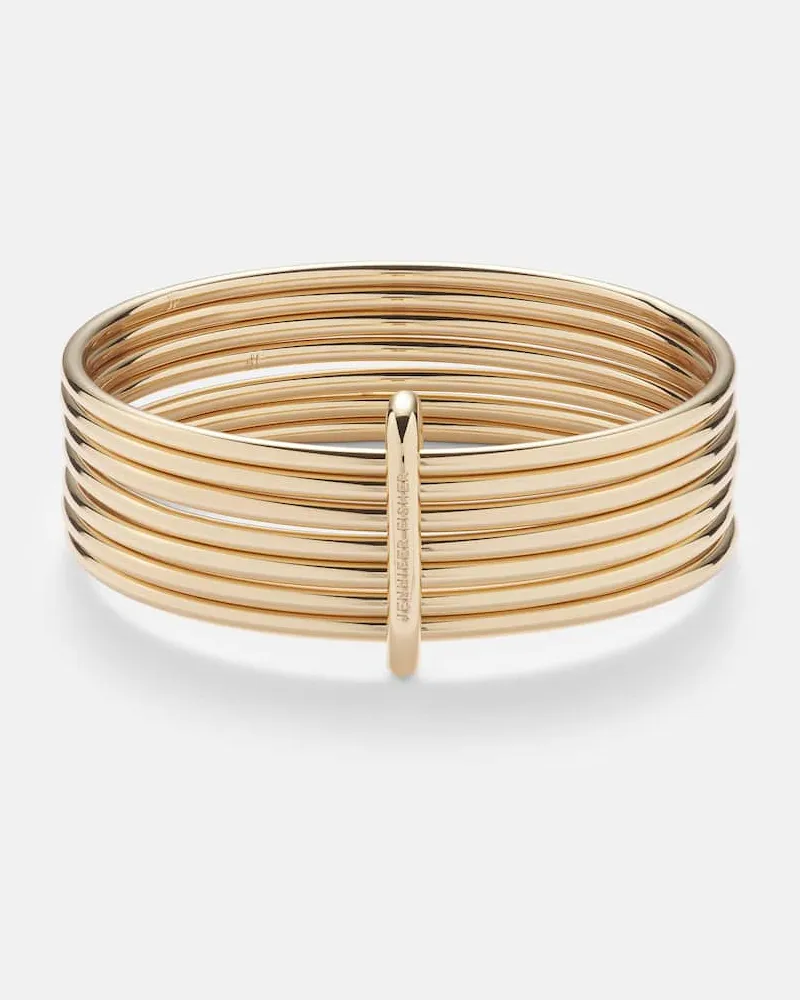 Jennifer Fisher Set di 7 bracciali bagnati in oro 10kt Oro