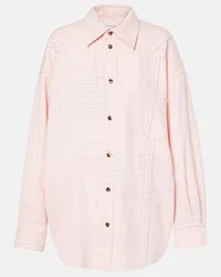 Bottega Veneta Camicia oversize Notebook con stampa Rosa