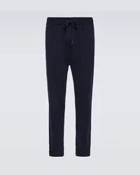 Derek Rose Pantaloni sportivi Finley in cashmere Blu