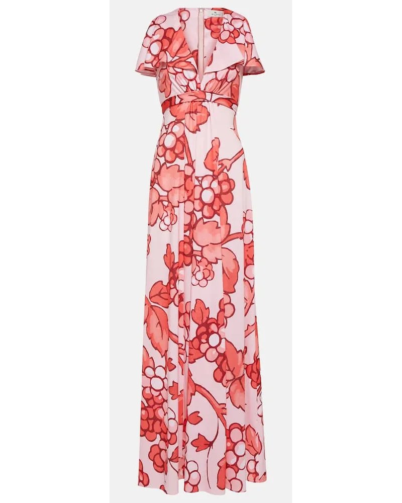 Etro Abito lungo con stampa Multicolore