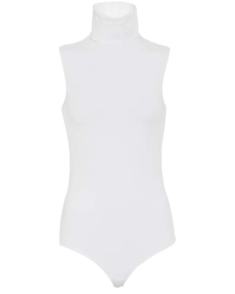 Wolford Body dolcevita in jersey stretch Bianco