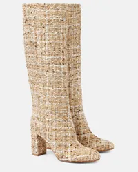 Gianvito Rossi Stivali in bouclé Beige