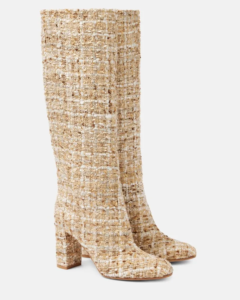 Gianvito Rossi Stivali in bouclÃ Beige