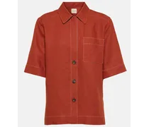 TOD'S Camicia in lino Rosso